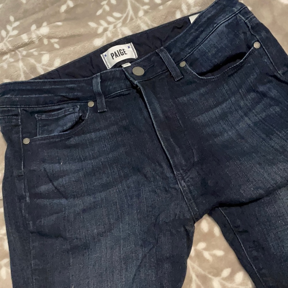 Dark jeans. Skinny. Tried once. Never used.